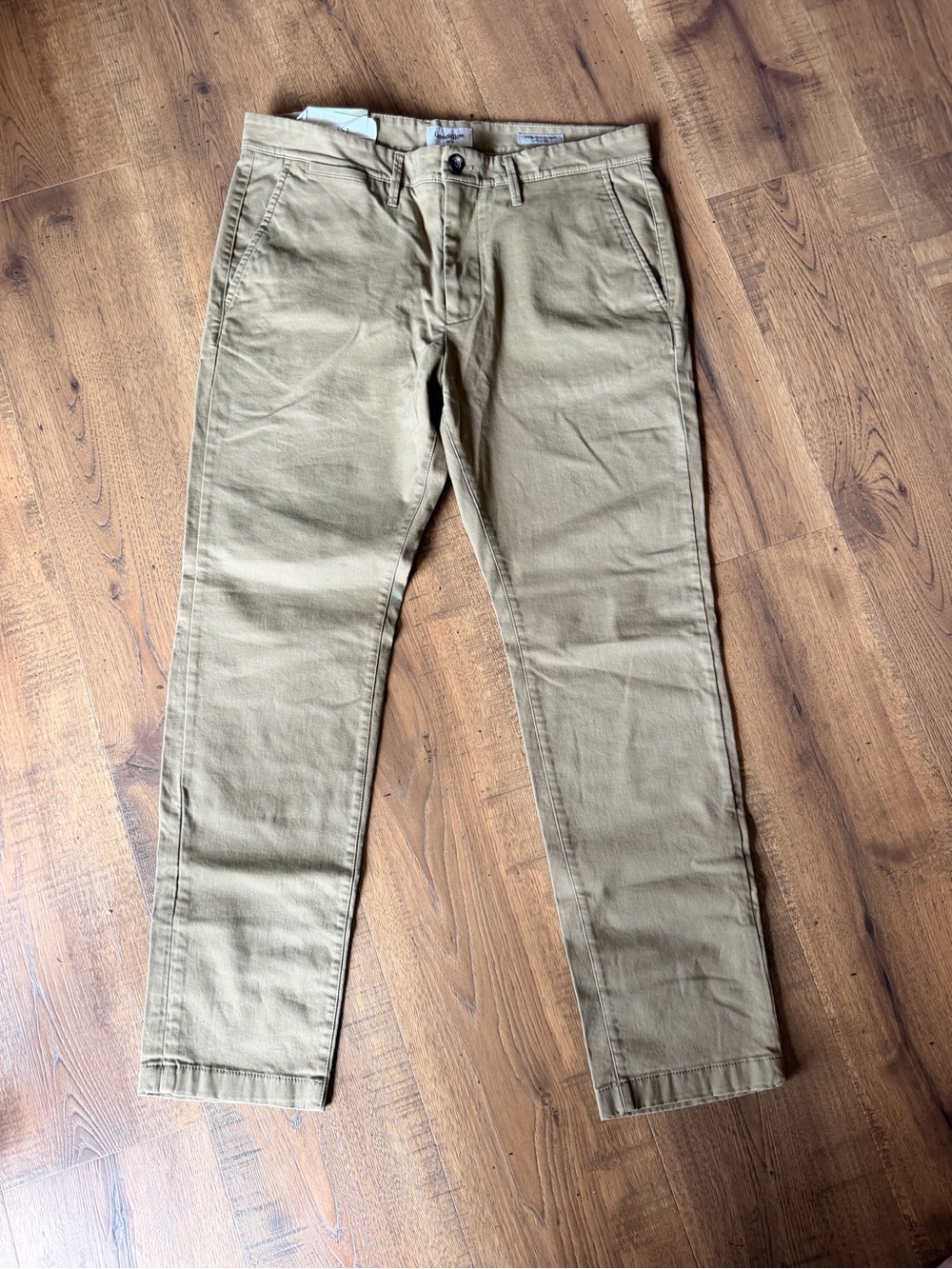 Goodfellow & Co Tan Slim Straight Chino Pants size 34x30